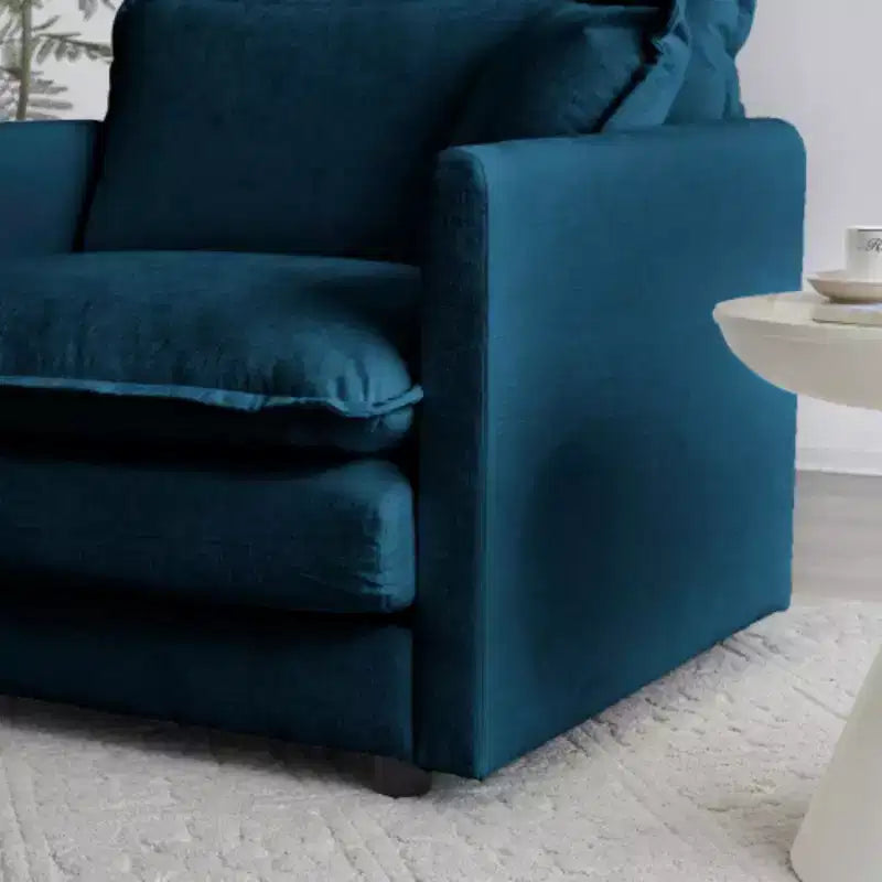 Divano a U modulare: chaise longue reversibile, doppi pouf e comfort eccezionale