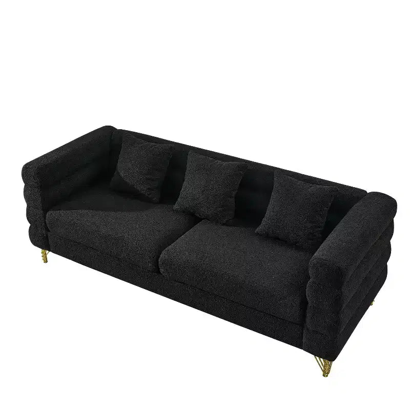 Divano Sezionale Profondo - Divano Comfort da 81" con 3 Cuscini