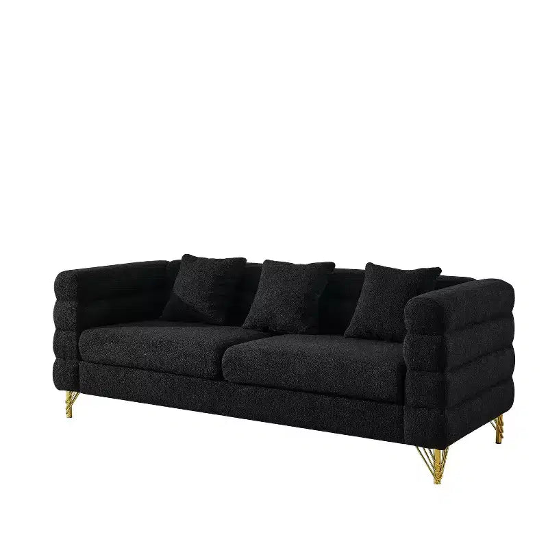Divano Sezionale Profondo - Divano Comfort da 81" con 3 Cuscini