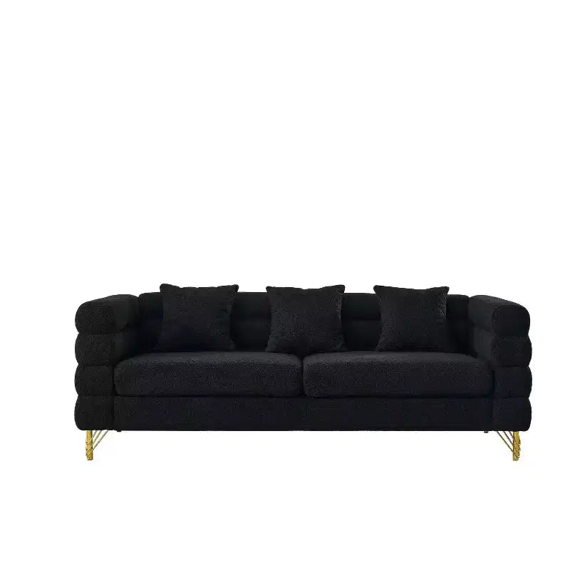 Divano Sezionale Profondo - Divano Comfort da 81" con 3 Cuscini