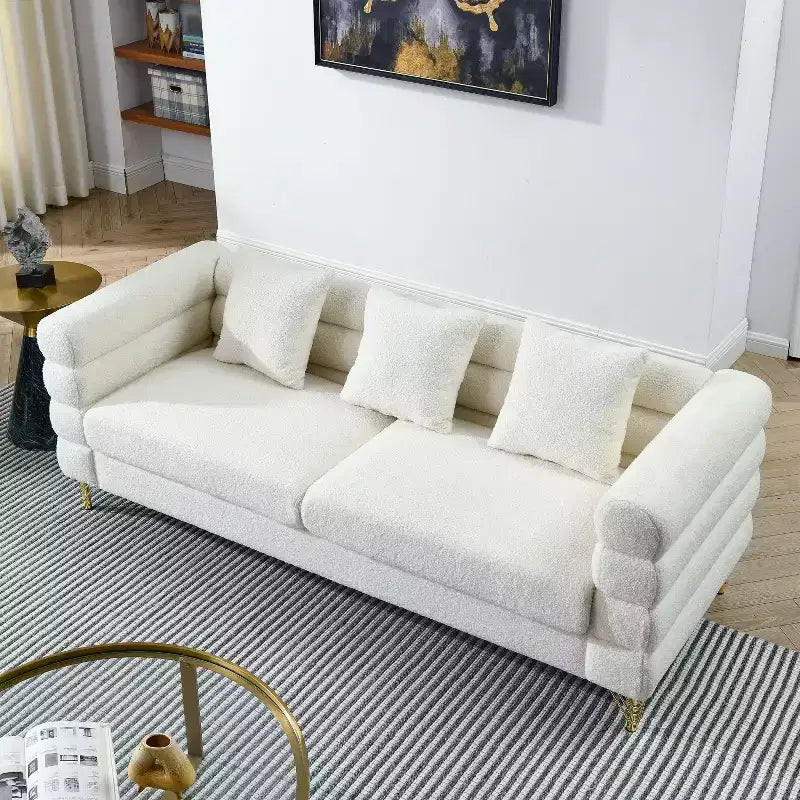Divano Sezionale Profondo - Divano Comfort da 81" con 3 Cuscini