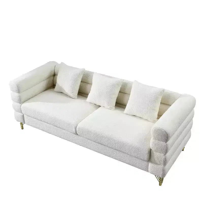 Divano Sezionale Profondo - Divano Comfort da 81" con 3 Cuscini