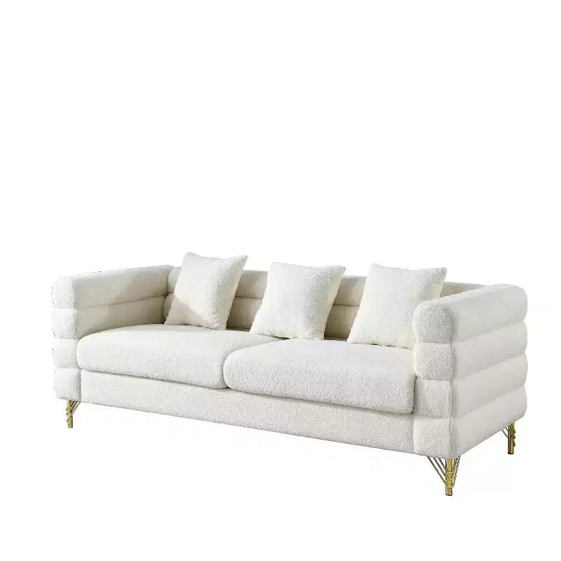 Divano Sezionale Profondo - Divano Comfort da 81" con 3 Cuscini