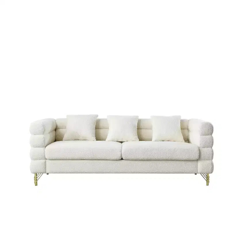 Divano Sezionale Profondo - Divano Comfort da 81" con 3 Cuscini