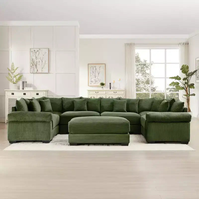 Divano Sezionale Modulare Cloud Oversize, Divani Sezionali Convertibili, Braccioli Extra-Larghi Con Chaise
