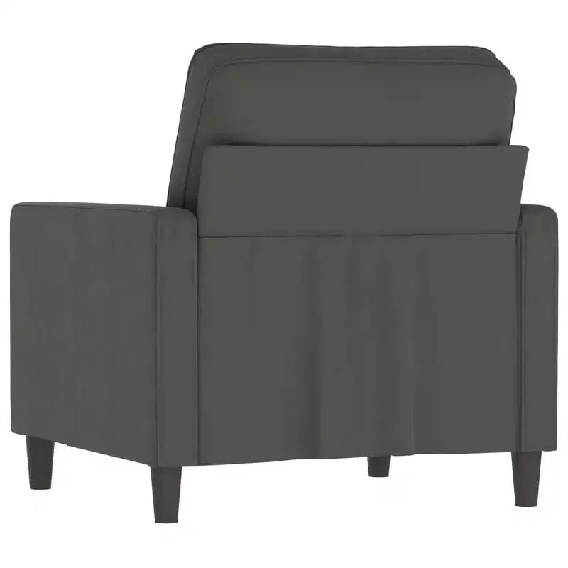 vidaXL Poltrona in Velluto Verde Scuro - Comoda Poltrona con Lussuoso Tessuto in Velluto, Robusta Struttura in Metallo e Accattivante Design Moderno