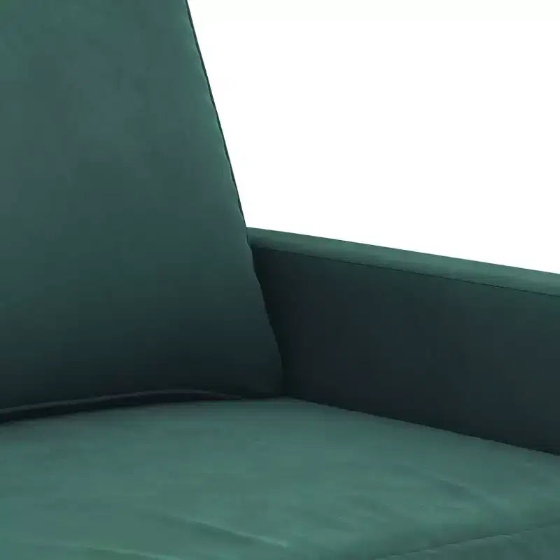 vidaXL Poltrona in Velluto Verde Scuro - Comoda Poltrona con Lussuoso Tessuto in Velluto, Robusta Struttura in Metallo e Accattivante Design Moderno