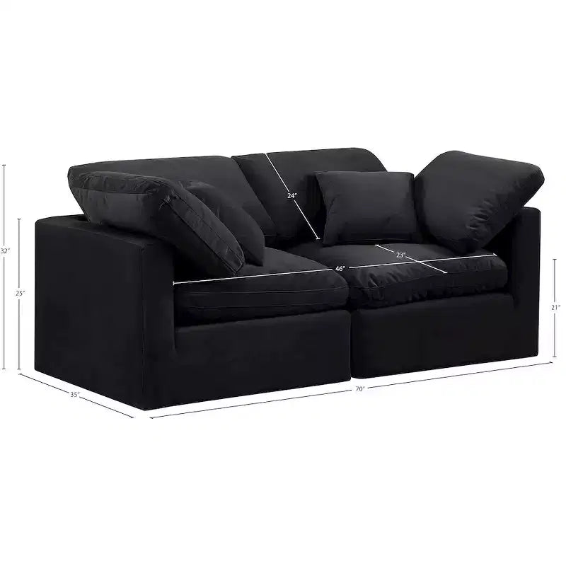 Divano modulare Indulge Velvet