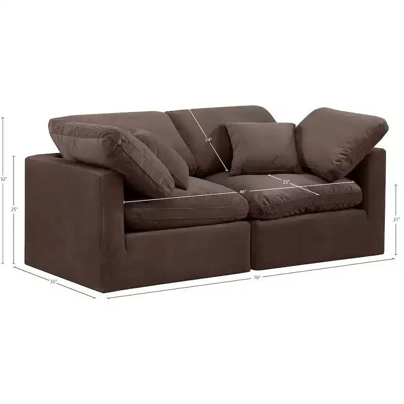 Divano modulare Indulge Velvet