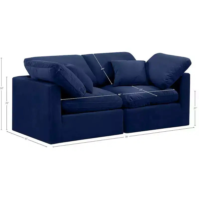 Divano modulare Indulge Velvet