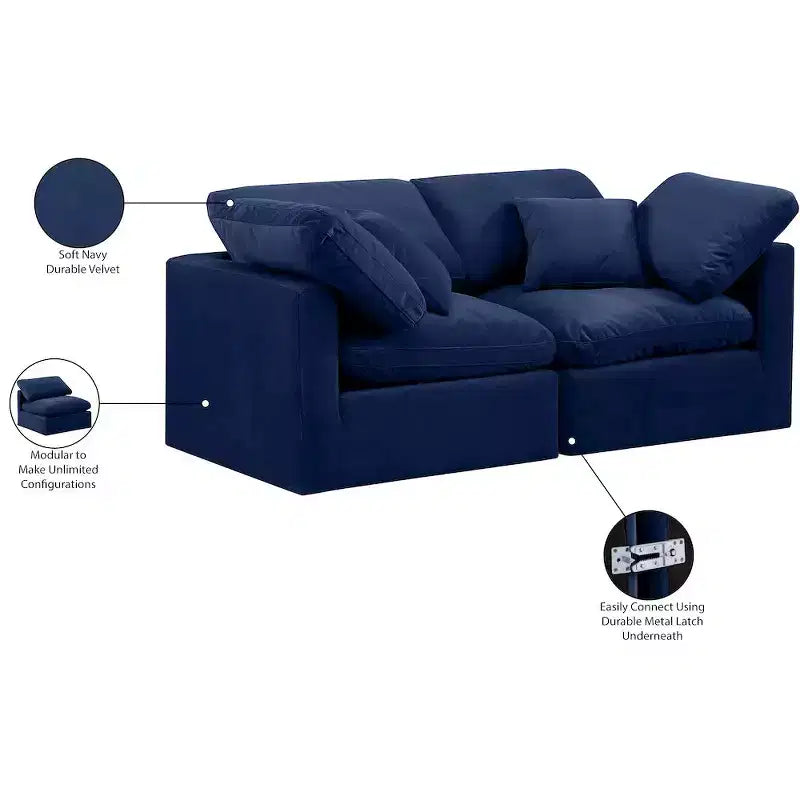 Divano modulare Indulge Velvet