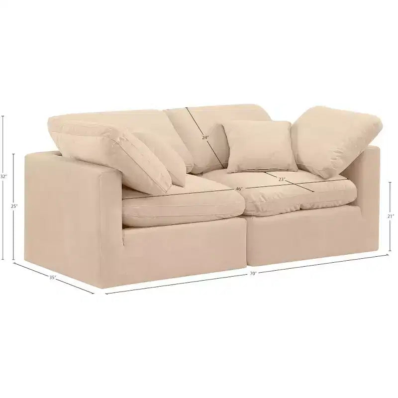 Divano modulare Indulge Velvet