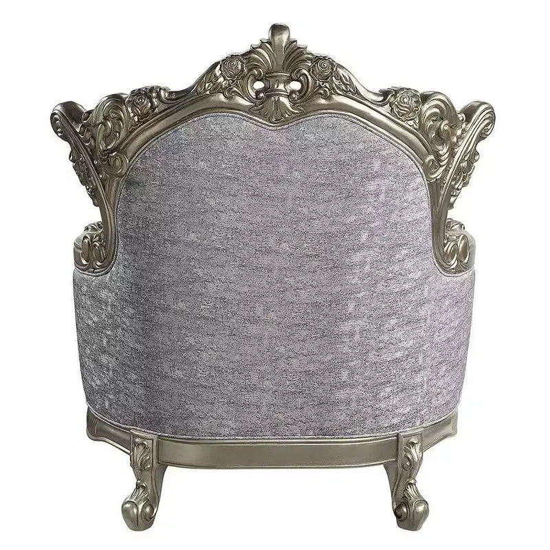Poltrona accent Miliani da 44,5" in tessuto/finitura bronzo anticato