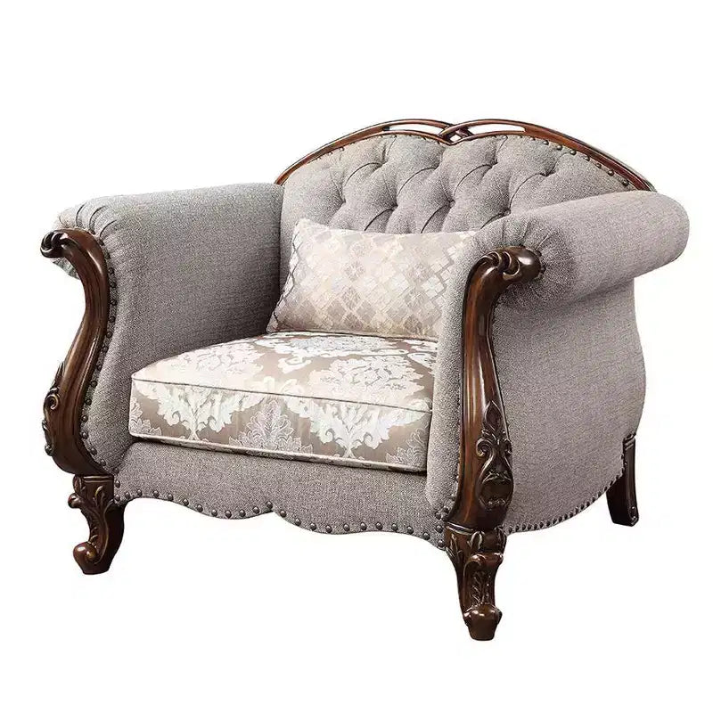 Sedia Miyeon in tessuto da 48" ciliegio