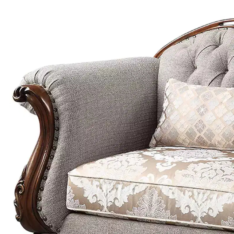Sedia Miyeon in tessuto da 48" ciliegio