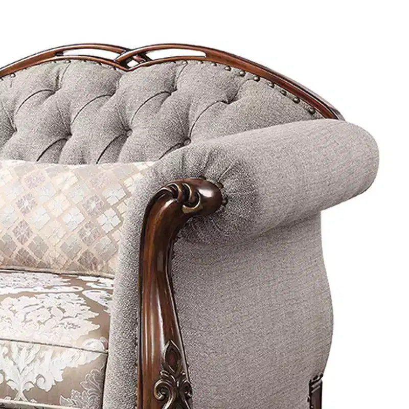 Sedia Miyeon in tessuto da 48" ciliegio