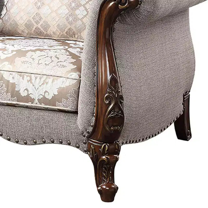 Sedia Miyeon in tessuto da 48" ciliegio
