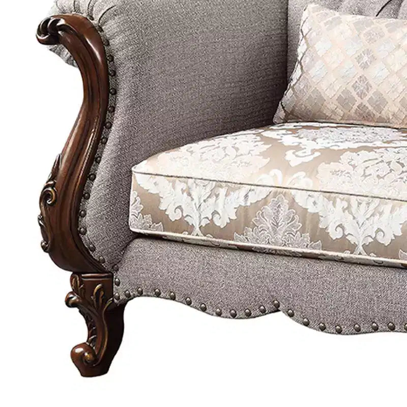 Sedia Miyeon in tessuto da 48" ciliegio