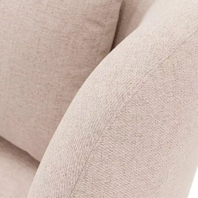 Poltrona Siri in lino contemporaneo con cuscini